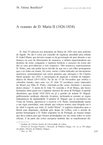 A «causa» de D. Maria II (1826-1834)