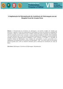 A Implantação da Sistematização da Assistência de