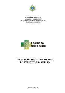 Manual de Auditoria Médica do Exército Brasileiro