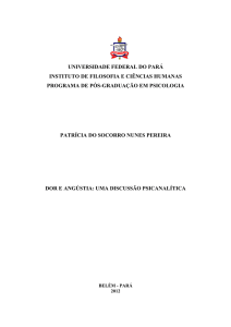 PEREIRA, Patrícia do Socorro Nunes. Dor e Angústia - PPGP