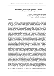 A importância dos grupos de assistência e caridade para crianças