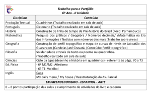 Trabalho para o Portfólio 6º Ano - II Unidade Disciplina Conteúdo