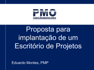 Proposta para implantar um PMO