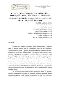 as dificuldades dos alunos, do 6º ano do ensino