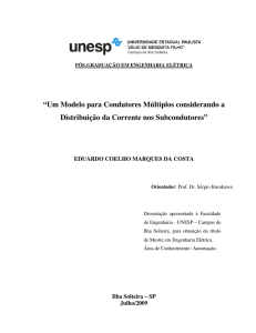 Um Modelo para Condutores Múltiplos considerando - Feis