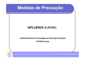 Medidas de Precaução para Influenza A (H1N1)