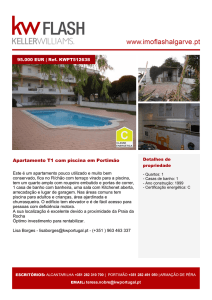 Apartamento T1 com piscina em Portimão