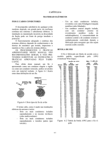 CAPÍTULO 6 MATERIAIS ELÉTRICOS FIOS E CABOS