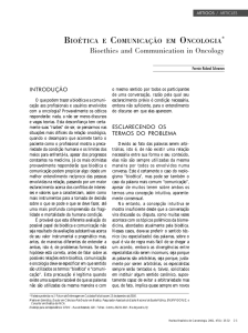 Bioética e Comunicação em Oncologia