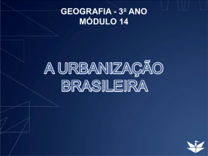 a urbanização brasileira