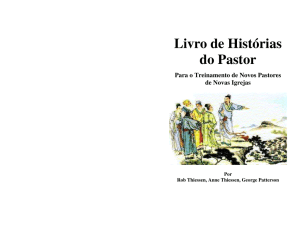 Livro de Histórias do Pastor Para o Treinamento de Novos Pastores