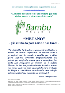 o gás metano - bambu urgente