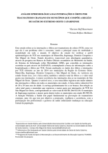 1 análise epidemiológica das internações e óbito por