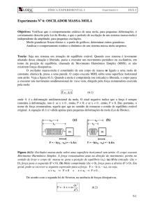 Experimento No 6: OSCILADOR MASSA-MOLA