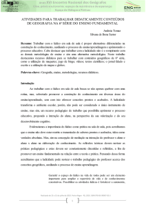 (TRABALHOS) RECURSOS LÚDICOS COM A 6ª SÉRIE (ou ANO