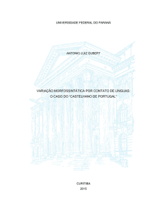 variação morfossintática por contato de línguas - PRPPG