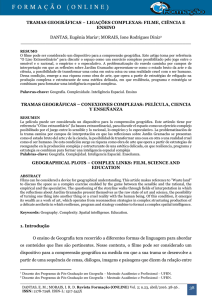 38 TRAMAS GEOGRÁFICAS − LIGAÇÕES COMPLEXAS: FILME