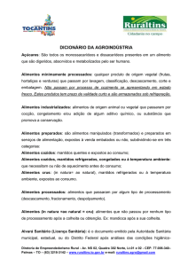 dicionário da agroindústria - Governo do Estado do Tocantins