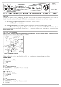 12 / 03 / 2012 - avaliação mensal de geografia - turma a