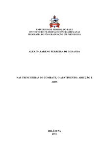 A partir de minha prática como psicólogo no - PPGP