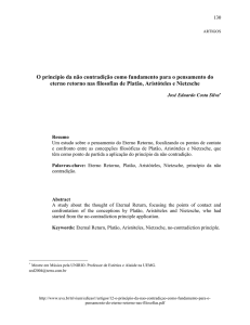 O Princípio da Não-Contradição Como Fundamento para o