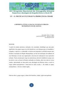 gt – 11: práticas culturais na produção da cidade