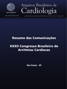 Resumo das Comunicações XXXII Congresso Brasileiro de