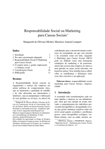 Responsabilidade Social ou Marketing para Causas - BOCC