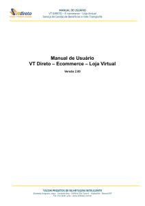 Manual de Usuário VT Direto – Ecommerce – Loja Virtual