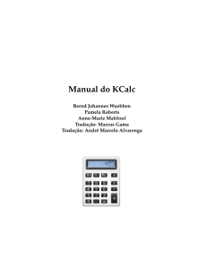 Manual do KCalc