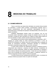 8 medicina do trabalho - Secretaria de Estado da Saúde de São Paulo