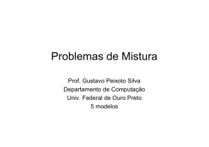 Problemas de Mistura - DECOM-UFOP