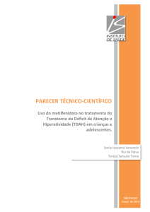 Uso do metilfenidato no tratamento do Transtorno do Déficit de