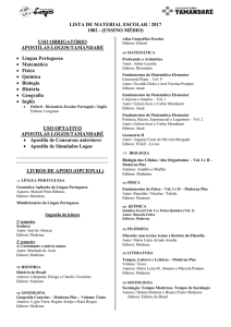 1º Ano Militar - Colégio Curso Tamandaré