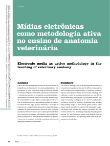 Mídias eletrônicas como metodologia ativa no ensino de anatomia