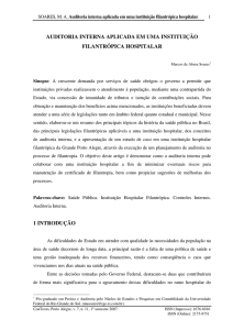 auditoria interna aplicada em uma instituição filantrópica