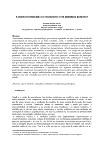 Conduta fisioterapêutica em pacientes com atelectasia