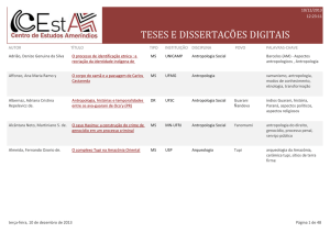 Banco de Dissertações e Teses Americanistas