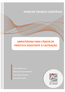 Abiraterona para câncer de próstata resistente à castração.