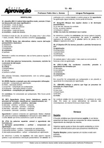 Sintaxe Sujeito - Curso Aprovação