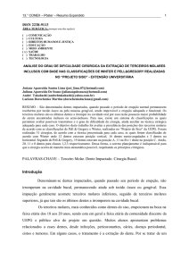 ISSN 2238-9113 PALAVRAS-CHAVE – Terceiro Molar. Dente