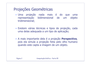 Projeções Geométricas