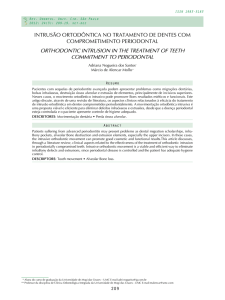 intrusão ortodôntica no tratamento de dentes com comprometimento