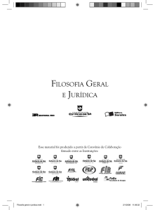 Filosofia Geral e Jurídica