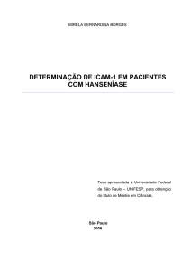 DETERMINAÇÃO DE ICAM-1 EM PACIENTES COM HANSENÍASE
