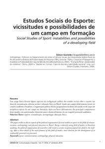 Estudos Sociais do Esporte: vicissitudes e possibilidades