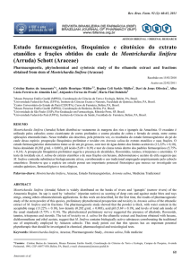 Estudo farmacognóstico, fitoquímico e citotóxico do extrato etanólico