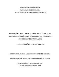 avaliação das características elétricas de reatores - GSEP