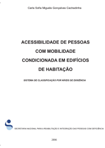 Acessibilidade de pessoas com mobilidade condicionada em