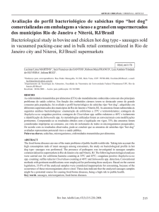 Avaliação do perfil bacteriológico de salsichas tipo “hot dog